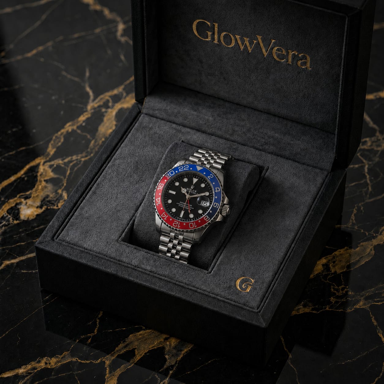GlowVera GMT Blue & Red Executive Edition