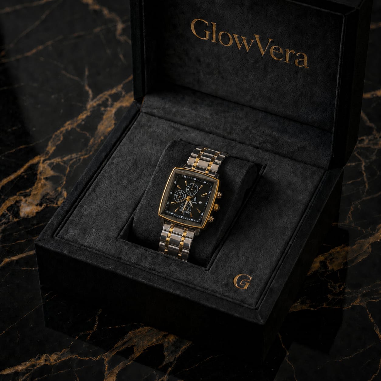 GlowVera Tonneau Chronograph Two-Tone Edition