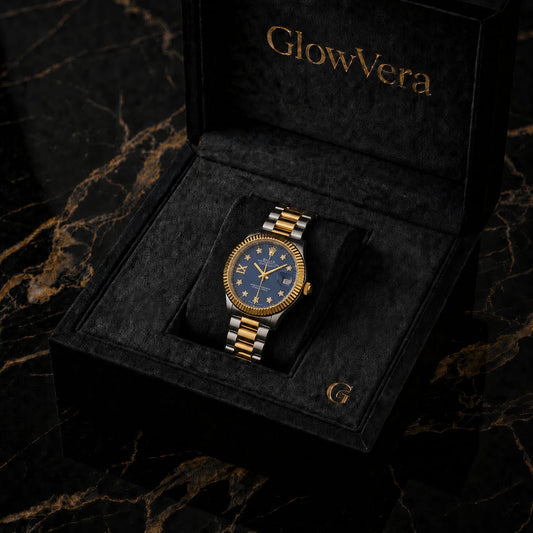 GlowVera Datejust Star-Marker Blue Two-Tone Edition