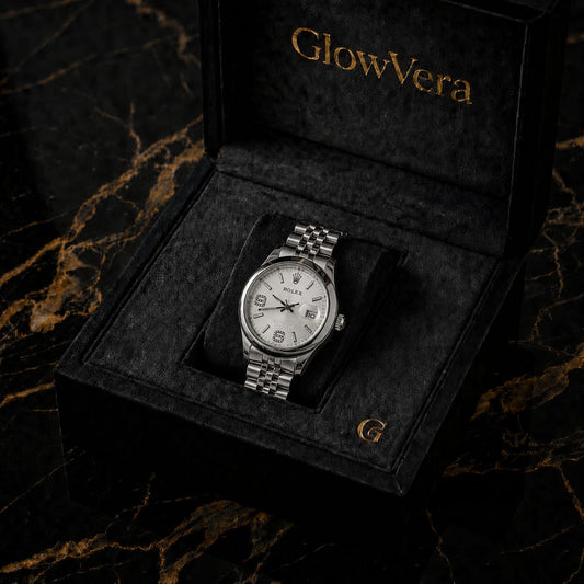 GlowVera Datejust Silver Dial Full Silver Edition