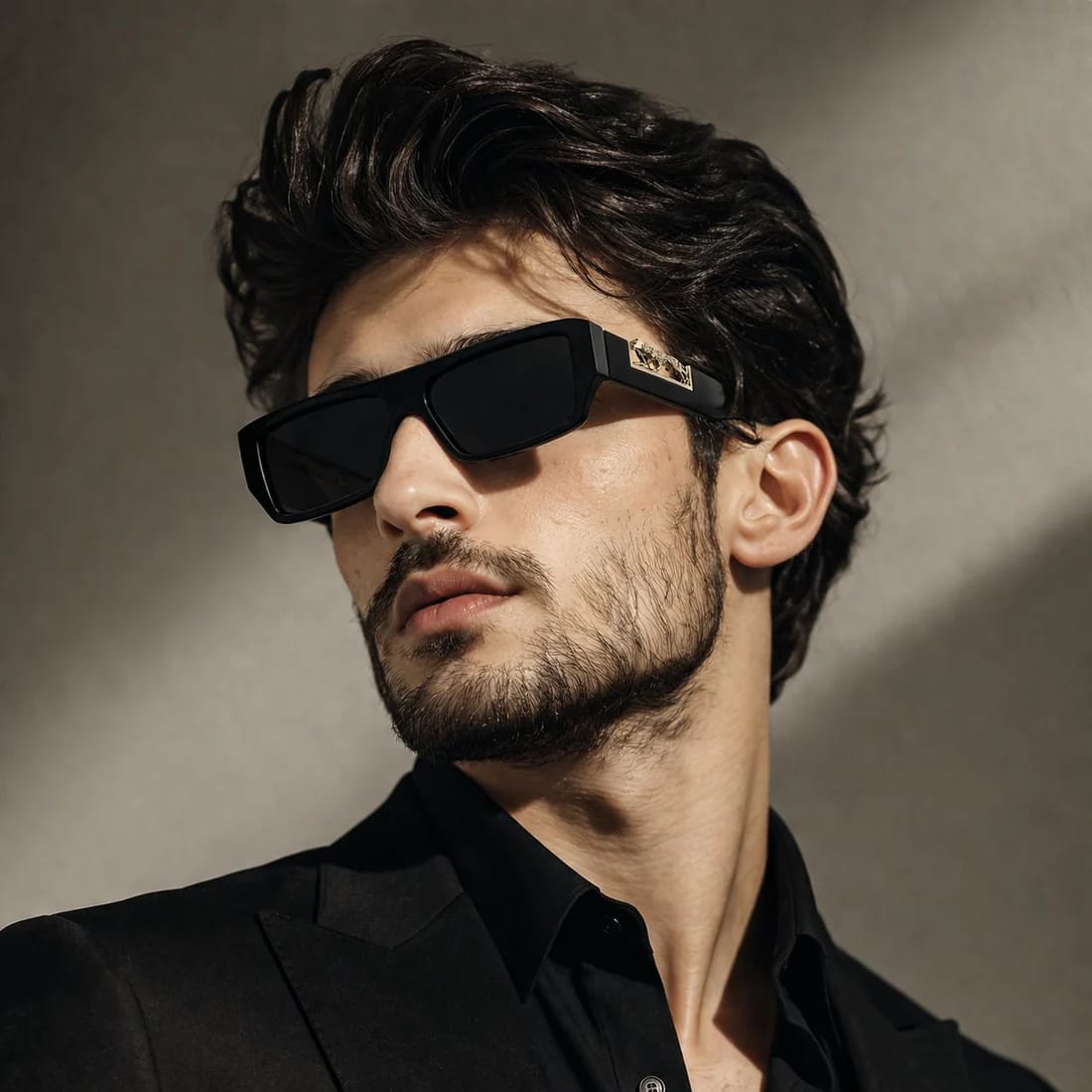 Glow Vera Noir Edge™ Rectangle Sunglasses