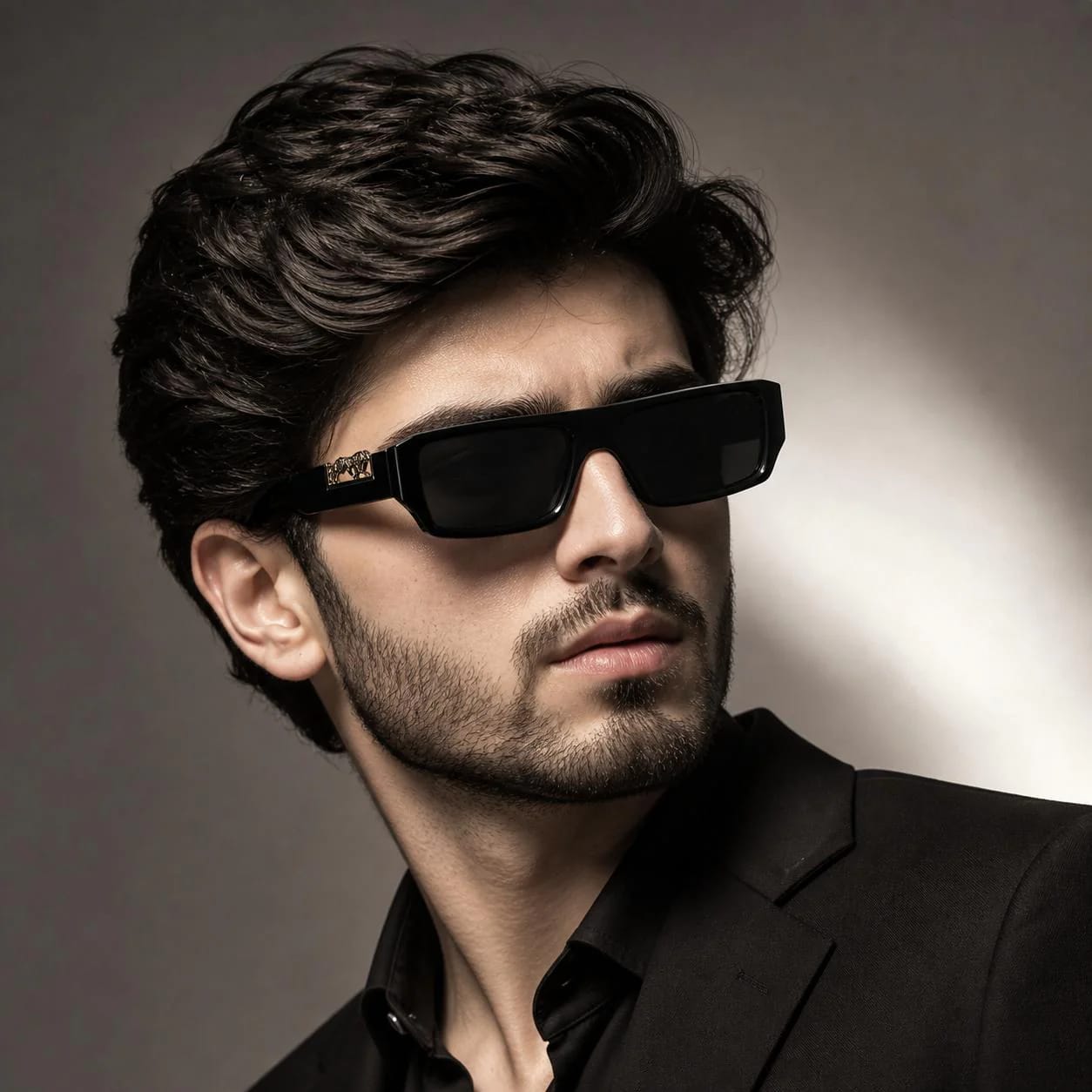 Glow Vera Noir Edge™ Rectangle Sunglasses